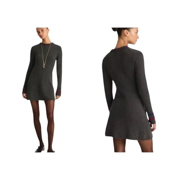 Madewell Dresses & Skirts - NWT Madewell Southgate Sweater Dress Mini Long Sleeve Black S